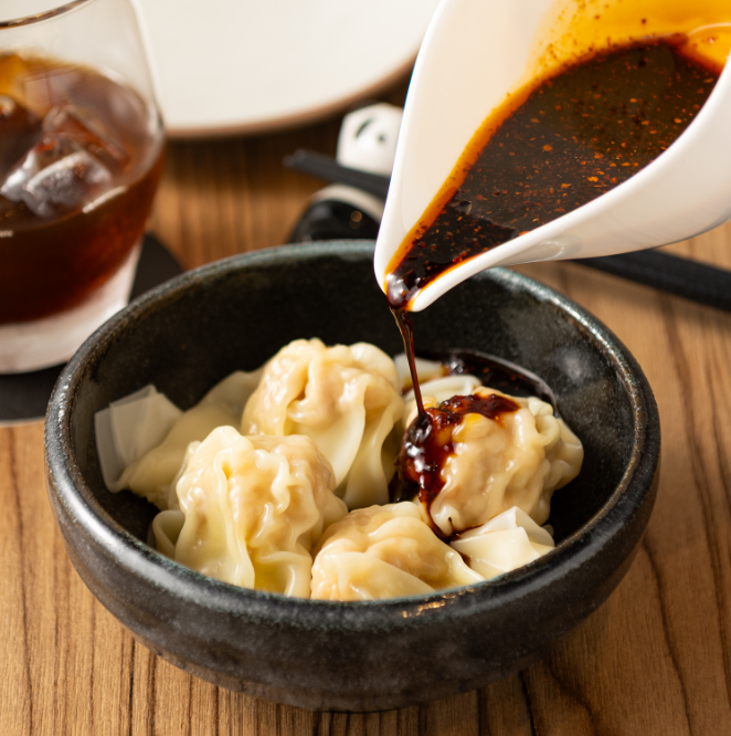 手作り茹でワンタン